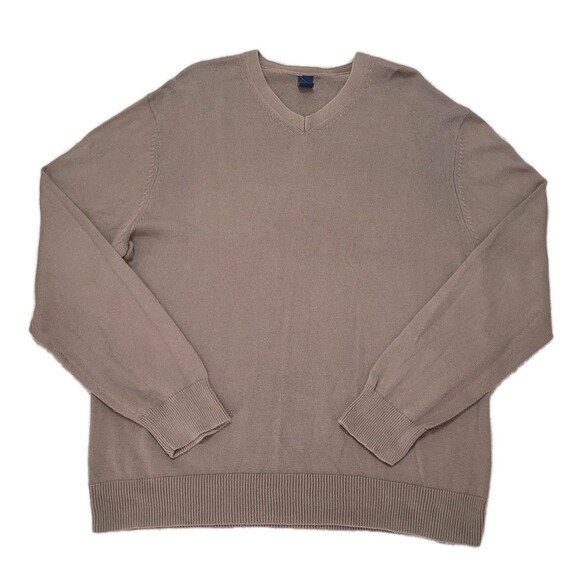 Vtg Gap Sweater Mens XXL Brown V-neck  Preppy Lightweight Career Casual Y2K - Picture 5 of 15